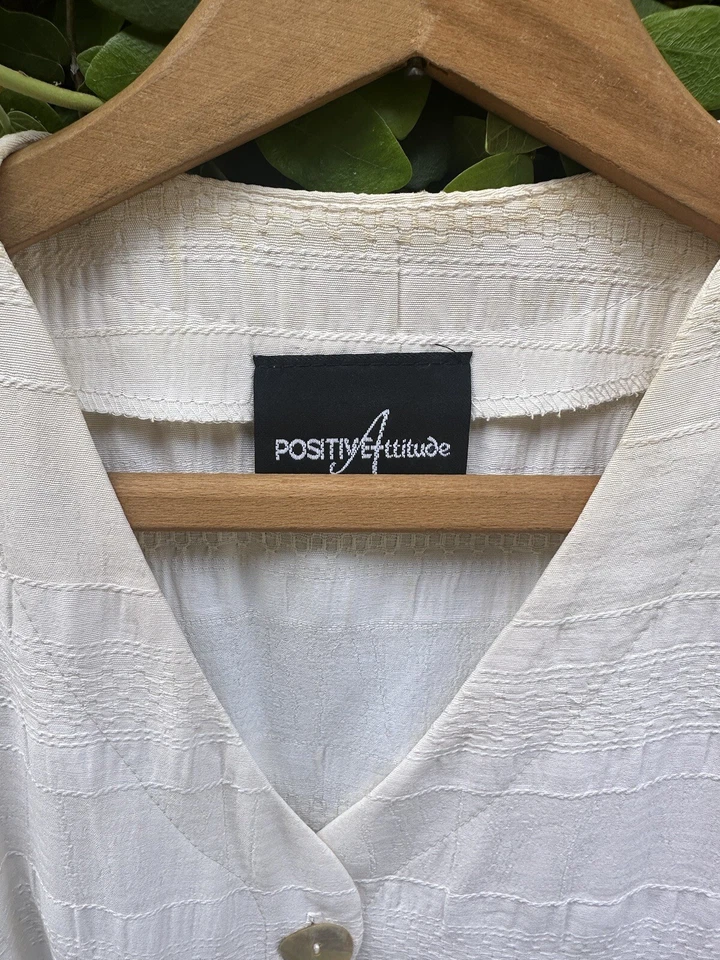 Винтажная туника миди макси без рукавов Positive Attitude 80-е 90-е ретро классика  - Изображение 2 из 4