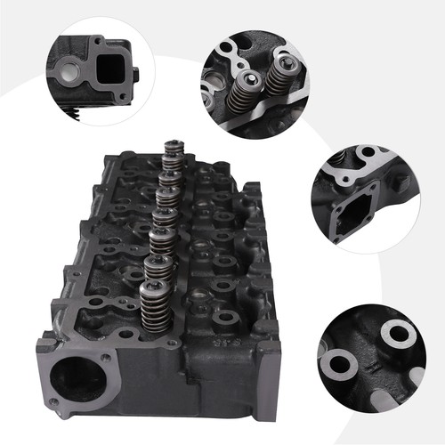 Complete Cylinder Head Assembly & Full Gasket Set For Mitsubishi S4S Engine Part - Picture 3 of 22