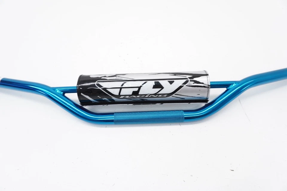 Fly Racing Aluma-Steel Handlebars 7/8 Handlebar CR High Bend Bar Pad Bars Blue - Изображение 3 из 4