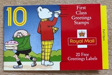 Royal Mail "Gift Giving" Greetings Booklet from 1993 characters Tweedledum etc