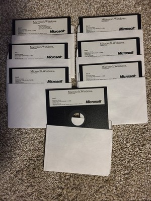 Microsoft Windows 3.1 Floppy Disk Set 1 7 + Enhancements   Vintage MS-DOS
