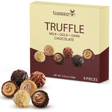 Holiday Chocolate Truffles Gift Box 9 Count, Ideal Assorted Chocolate Gift Box,