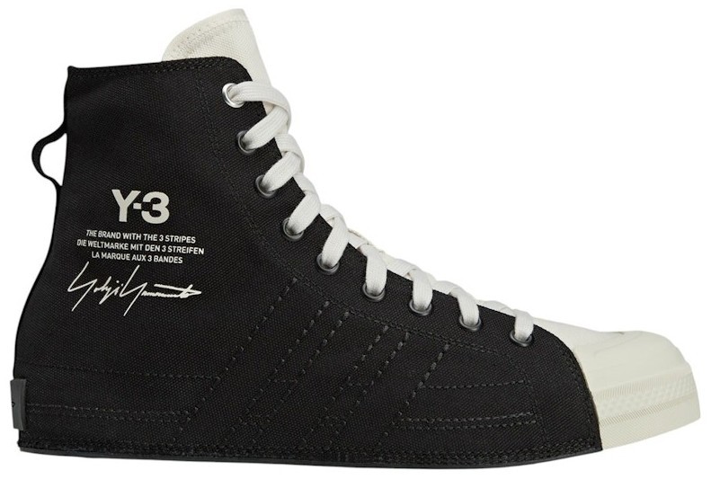 Adidas Y-3 Nizza High Black White for sale | eBay