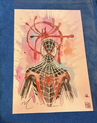Spider-Man Miles Morales Art Print 11 x 17 SIGNED by David Mack