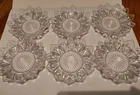 6 Mid Century Federal Glass Petal Flower Bowls/Trinket/Berry 5.5 Inch
