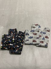 Gap Pajamas Boys 5 Years Lot Of 2 Organic Cotton DC Batwheels Spaceship Rocket