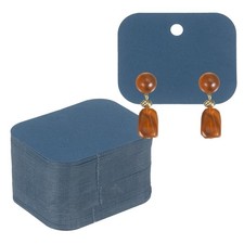 200Pcs 1.6"x2" Kraft Paper Earring Display Cards, Navy Blue