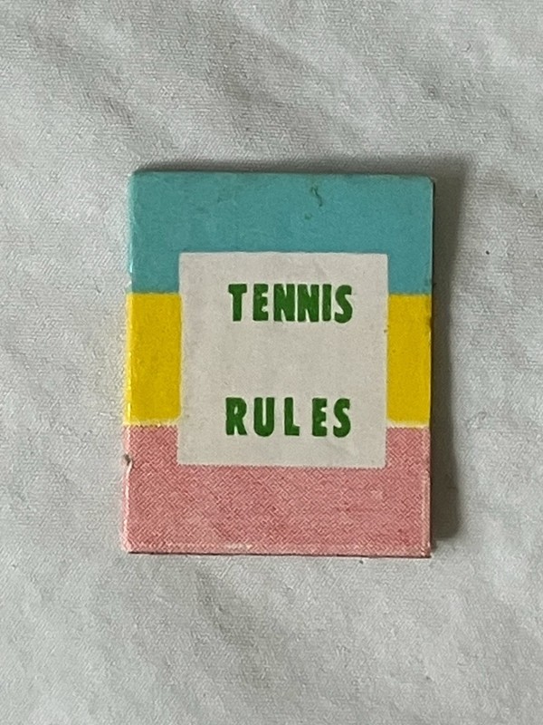 Antique 1960s Barbie "Tennis Anyone" Tennis Rules Book