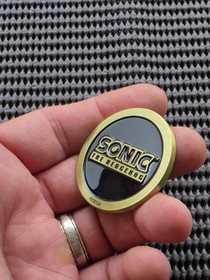 Sonic Rings Sega Shop UK Coin Medal Exclusive Rare Promo GENESIS SATURN CD 32