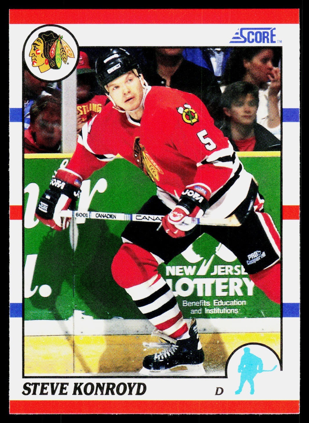 1990-91 Score - Steve Konroyd #29 Bilingual