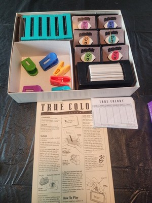 True Colors Board Game Vintage 1990 Milton Bradley **100% COMPLETE**