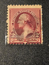George Washington .02¢ stamp, #219d - cancelled, free shipping, plastic sleeve