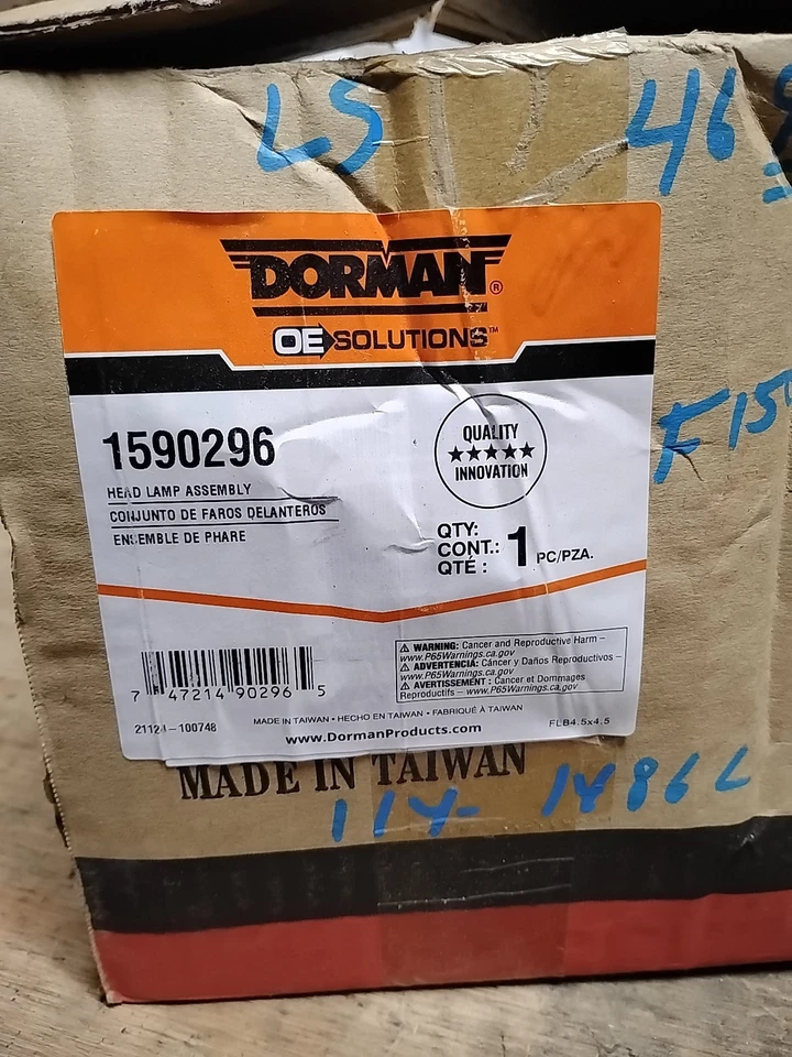 Faro izquierdo conductor transparente Dorman 1590296 para 03-97 Ford F-150 97-02 Expedition Foto 3 de 3