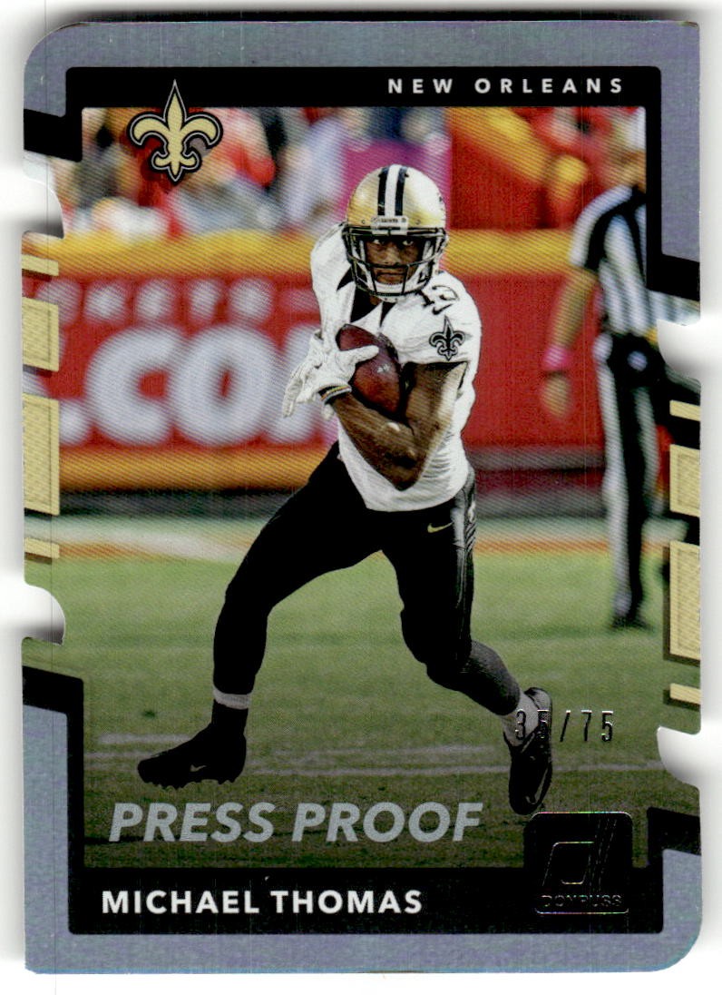 2017 Donruss Michael Thomas Press Proof Silver Die Cut #/75 #16