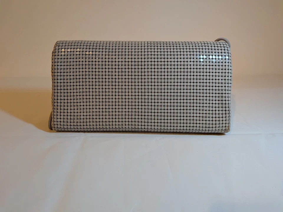 Bolso de noche de hombro asimétrico gris vintage GLOMESH Foto 2 de 4