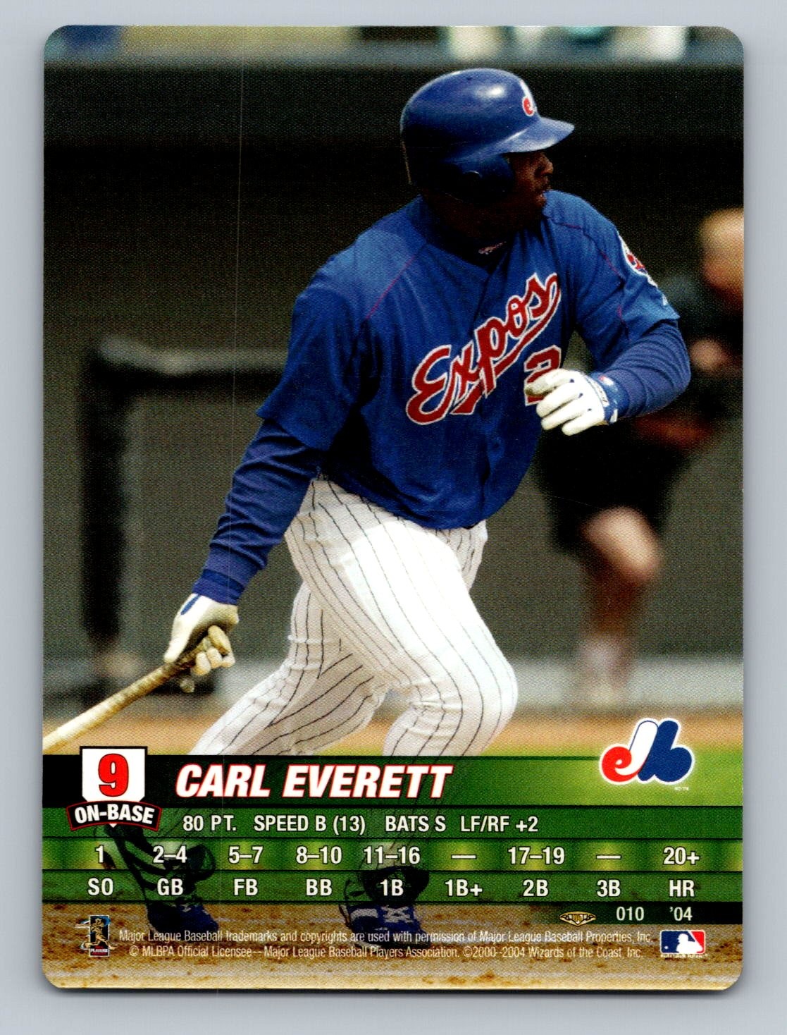 2004 MLB Showdown Pennant Run Carl Everett #010