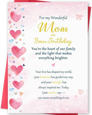Mom Birthday Card, Funny Birthday Card Gifts from Daughter Son, Happy Birthday t