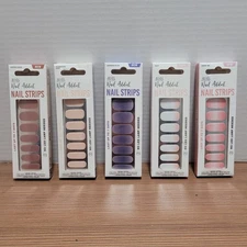 5pk Ardell Nail Addict Nail Strips No Lamp Gel Polish Easy New Assorted Colors