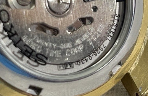 Seiko 5 Automatic 7S26-0430 A4 Black 21 Jewels 7S26B - No Band - Works - Picture 10 of 12