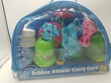Vintage 2001 Blue's Clues Bubble Blower Carry Case Nick Jr. Toys Bubbles NEW