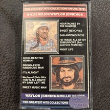 Willie Nelson  Waylon Jennings Greatest Hits Cassette Tape 1984