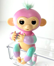 Fingerlings Interactive Baby Monkey 2016 Pink Green Purple Tested Works WowWee