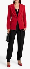Veronica Beard Long And Lean Blazer Red 4 Read Description New W/ Missing Button