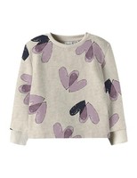Name IT MäDchen Nmfteart Ls Sweat Bru, Peyote Melange, 98 Cm