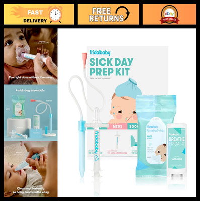Baby Sick Day Prep Kit - 4pc Set with Nasal Aspirator, Medicine Dispenser, Vapor