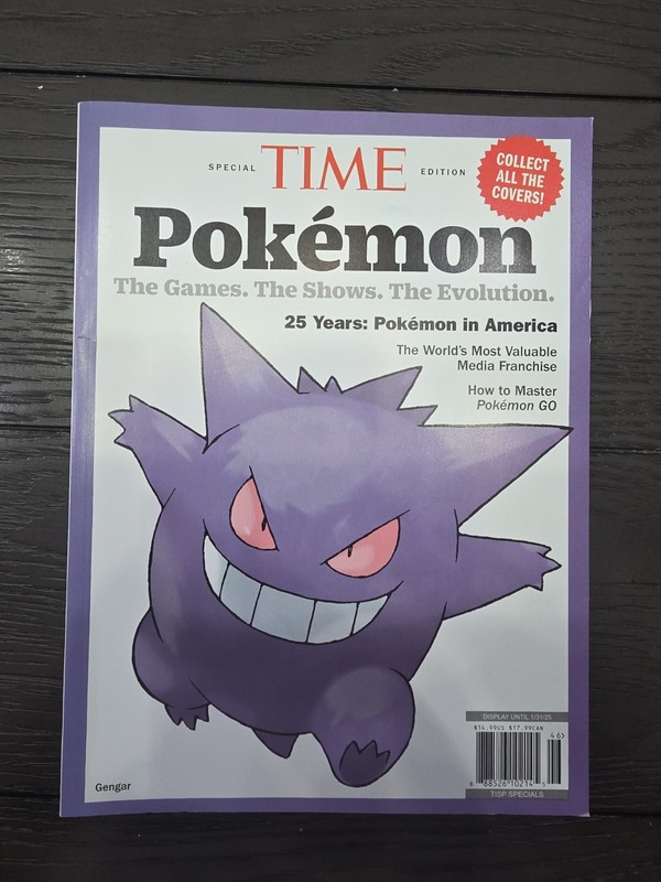 Time Special Edition Pokemon 25 Years In America Gengar Cover