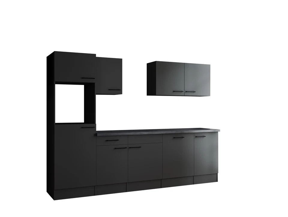 Cucina Cucina Lineare Vuoto Grigio Opaco Oliver 280 CM Respekta - Immagine 3 di 4