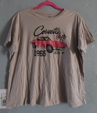 Vintage T Shir Women's gm Brand Oficial Licenced Product,size 2X, Corvette 1965