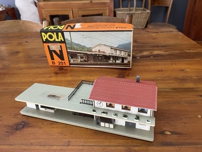 POLA Railroad N Scale Station #B201 Assembled With Box