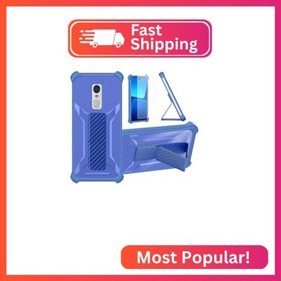 Aroepurt Case for Redmi Note 4 Phone Case Stand Cover [with Tempered Glass Scree