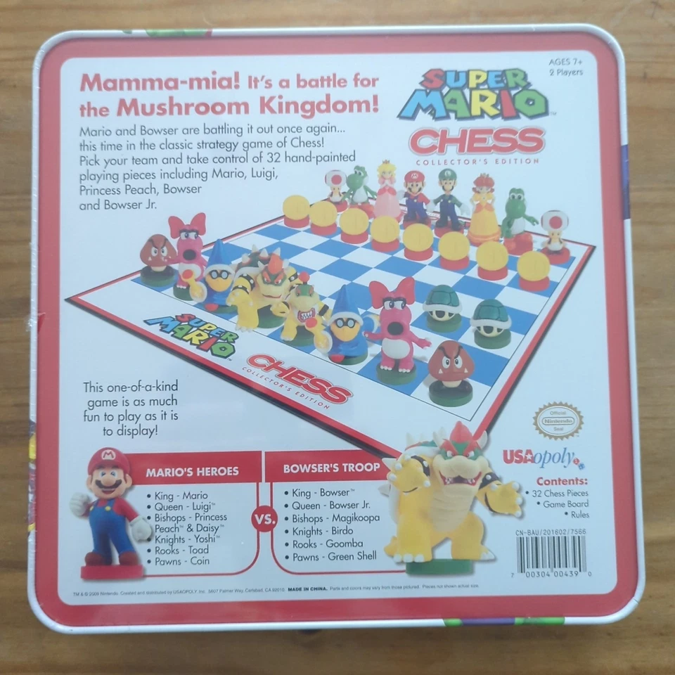 Super Mario Chess Collectors Edition Board Game Nintendo NEW and SEALED - Image 2 of 2