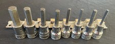 Snap On 208FAY SAE 3/8 Drive Hex Bit Socket Driver Set 8 pc  1/8 - 3/8   USA