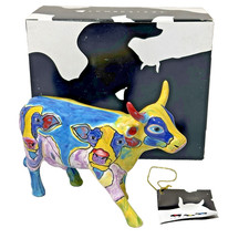 Cow Parade #7333 The Many Faces of Moo 2004 Westland Giftware figurina etichetta e scatola