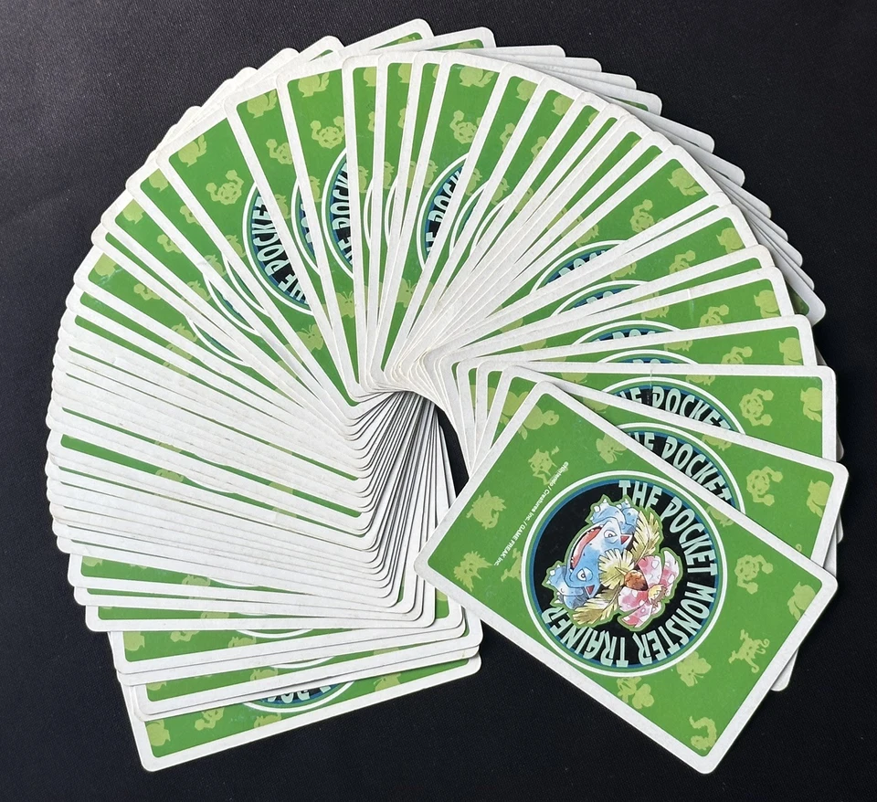 Carta da gioco Pokemon 1996 poker verde giapponese Venusaur giocata - Immagine 3 di 4