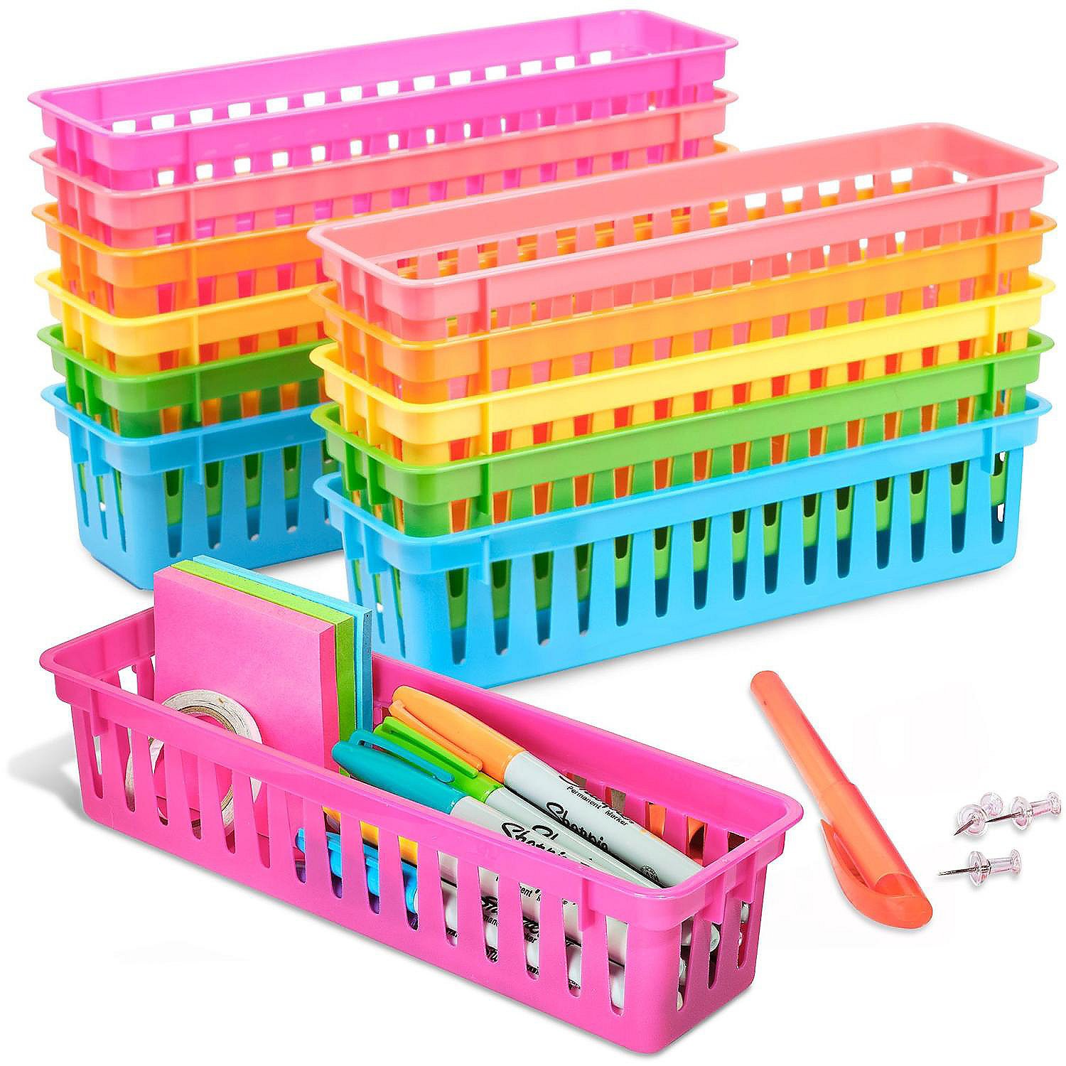 Holder Trays And Organization Baskets - Plastic Caddy For De