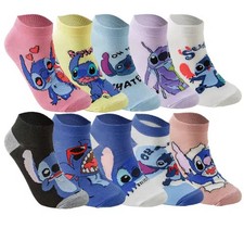 10 Pair Disney Lilo And Stitch Ankle Sock