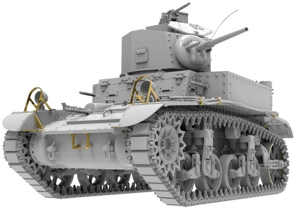 Miniart 35417 1:35 Us M3 Stuart Diesel Early Production - Riproduzio (Us Import)-image