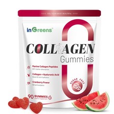 inGreens Collagen Peptides Gummies for Women - 5000mg Hydrolyzed Marine Colla...
