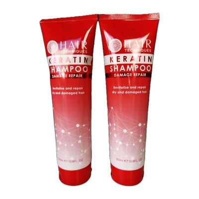 Hair Techniques Keratin Shampoo Damage Repair 2x300ml 