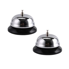 2 Pcs Dinner Bells for inside Call Classic Service Restaurant Reception