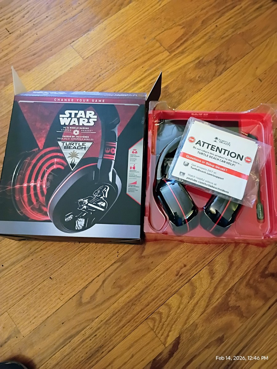 Turtle Beach Star Wars Wired Stereo Headset Darth Vader Design