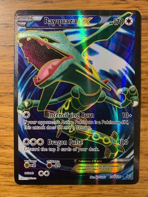 NM! Rayquaza EX (104/108) XY Roaring Skies Full Art Pokemon Karte! SCHNELLER VERSAND!