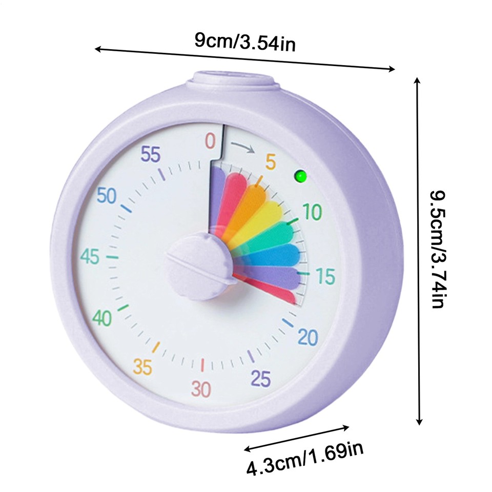 1x Visual Timer 60 Minute Countdown Timer for Kids and Adults Silent ...