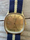 Timex Marlin Men's Vintage Manual Wind Gold Dial, Running