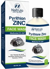 Pyrithione Zinc Face Wash | 2% ZnP Soap Skin Therapy Body Cleanser for... 