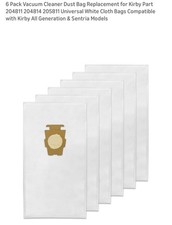 6 Pack Vacuum Cleaner Dust Bag Replacement for Kirby Part 204811 204814 205811